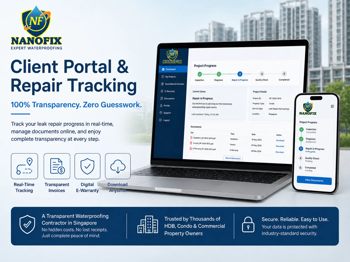 Client Portal & Repair Tracking