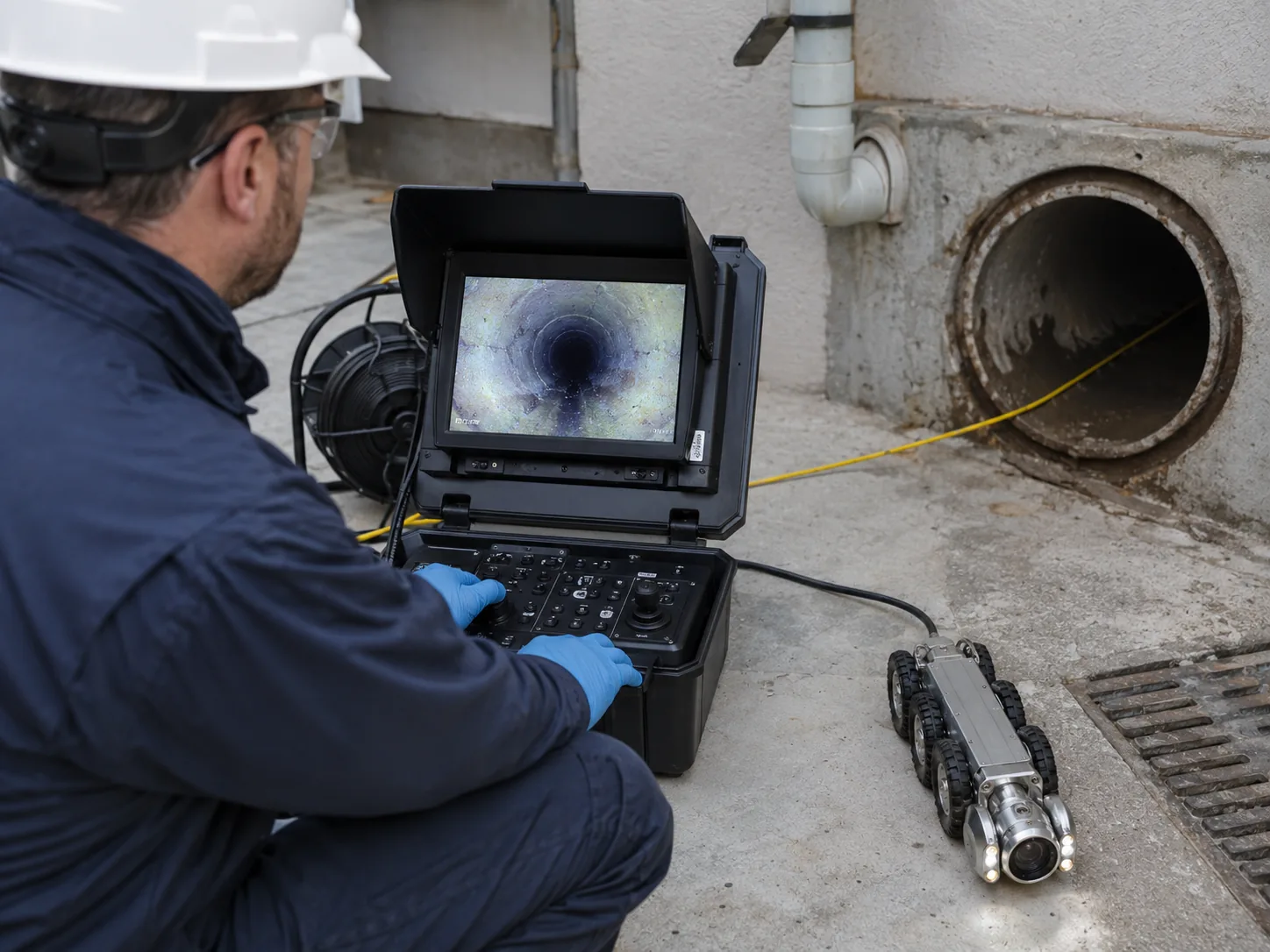 Robotic CCTV Pipe Inspection